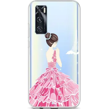 Pouzdro na mobilní telefon Kryt Vivo Y70 silikon Pink Princess (obal neboli pouzdro na Vivo Y70)