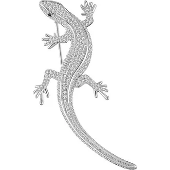 Brož Brož velká stříbrná ještěrka