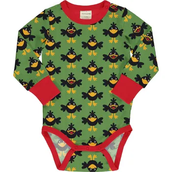 Kojenecký body Dětské body s dlouhým rukávem Vrány Maxomorra Velikost: 74/80