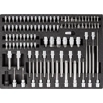 Sada bitů ve výplni do dílenského vozíku, 102 dílů - VV102SB01