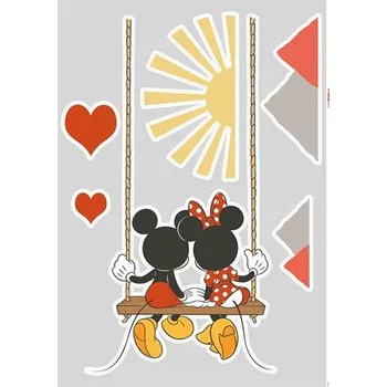 Samolepící dekorace Samolepky na zeď Disney Mickey Swing Komar 14093h
