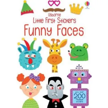 První čtění Little First Stickers Funny Faces – Krysia Ellis (EN)
