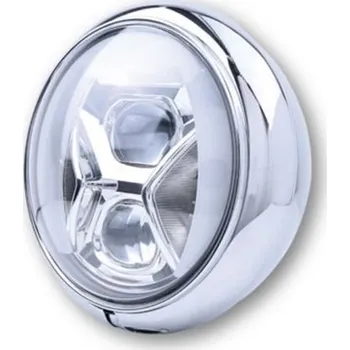 Osvětlení pro motocykl HIGHSIDER LED moto přední světlo HD-STYLE TYP 8 chrom