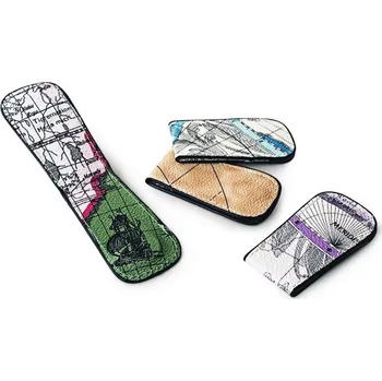 Spona na peníze Magnetická spona, klip na bankovky z imitace kůže, design mapa Hnědá