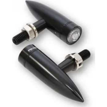Osvětlení pro motocykl HIGHSIDER LED moto blinkr MONO BULLET LONG černý