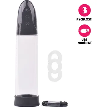 Vakuová pumpa VšeNaSex.cz Automatická vakuová pumpa USB LuvPump 3 Speeds Power