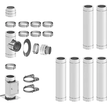 Komín KOMINEX CZ KOMINEX komínová sestava délka 7,3 m 1,0/150/50