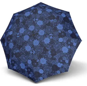 Deštník Fiber Mini Style - turquoise flower - dámský skládací deštník