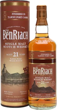 Whisky BenRiach Tawny Port Wood 21y 46 % 0,7 l tuba