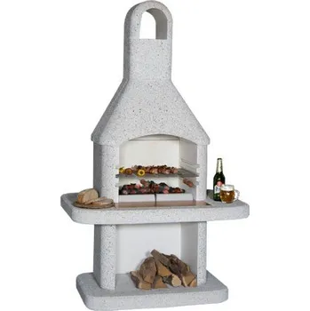 Zahradní krb Norman Siesta Povrch: hnědý jemný vymývaný, Rohové provedení: bez rohového provedení