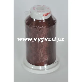 Nit vyšívací nit Gunold Sulky hnědá 1247, návin 1000m, viskóza Jednotka: 1 kón návin 1000m