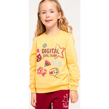Chlapecká mikina Dívčí mikina - Winkiki WKG 92551, žlutá Barva: Žlutá, Velikost: 104