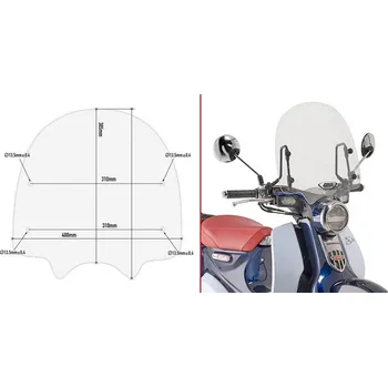 Motodíl GIVI 1168A plexi Honda Super Cub C125 2018 - 2019