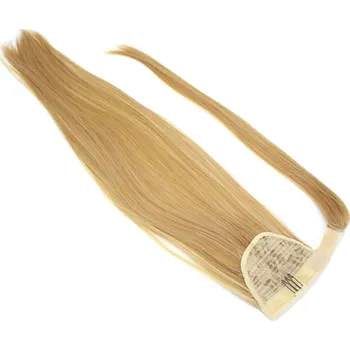 Příčesek Clip culík / cop ze 100% japonského kanekalonu 60cm rovný - přírodní / světlejší blond