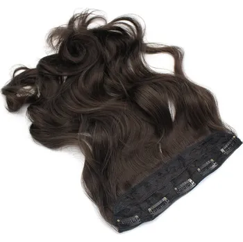 Příčesek Clip pás kanekalon 60cm vlnitý - přírodní černá