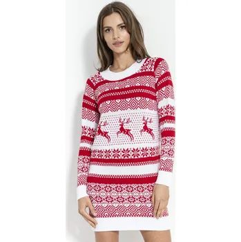 Dámský svetr Glara Dámský dlouhý zimní svetr 2v1 576684