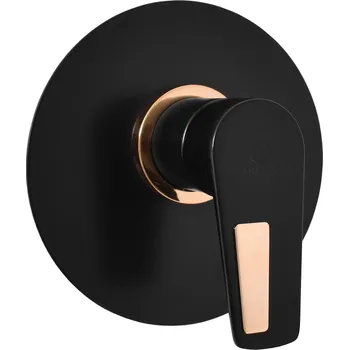 Vodovodní baterie Sprchová baterie RAV SLEZÁK Colorado včetně podomítkového tělesa černá matná/zlato CO383LCMATZ