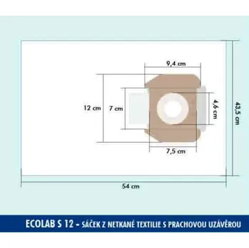 Sáček do vysavače HIT Netk.text. FLOORMATIC ECOLAB S12