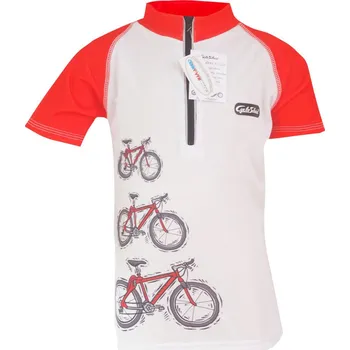 cyklistický dres Cycloschein Cycloschein ART 337 Cyklodres dětský KOLO červeno-bílý - 120
