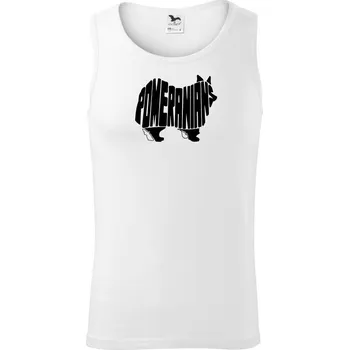 Německý špic - Tílko pánské Core - XL ( Bílá )