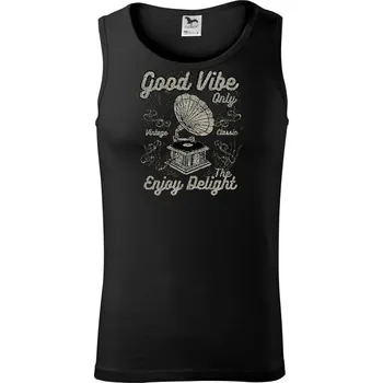 Pánské termoprádlo Good Vibe Only gramofon - Tílko pánské Core - L ( Černá )