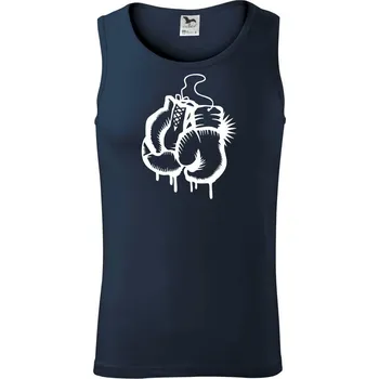 Pánská móda Box rukavice - Tílko pánské Core - M ( Námořní modrá (velmi tmavá - téměř černá) )