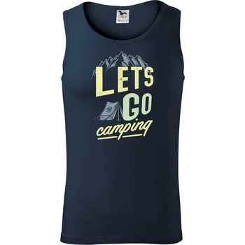 Let's Go go camping - Tílko pánské Core - M ( Námořní modrá (velmi tmavá - téměř černá) )