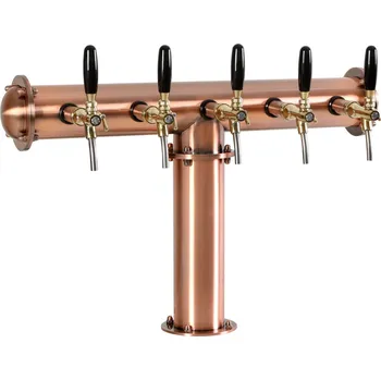 Příslušenství pro výčepní zařízení Varia-Plus Výčepní stojan T5 měděný komplet kohouty pákové medailony standard dochlazení