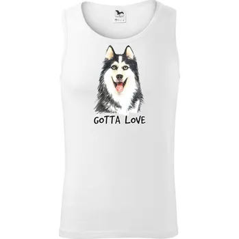 Husky - gotta love - Tílko pánské Core - 2XL ( Bílá )