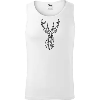 Geometrie - jelen - Tílko pánské Core - 2XL ( Bílá )