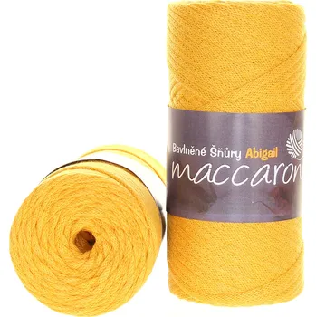 Příze Maccaroni Bavlněné šňůry 3 mm hořčicová 408_01
