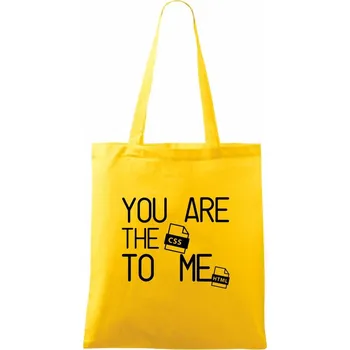 CSS to me HTML - Taška bavlněná - 42 x 38 cm ( Žlutá )