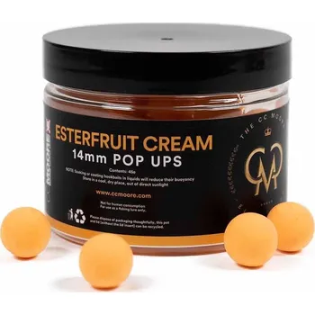 Boilies CC Moore Elite pop-up 14 mm/35 ks Esterfruit Cream 