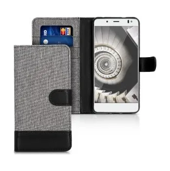 Pouzdro na mobilní telefon Flipové pouzdro pro bq Aquaris V - šedá