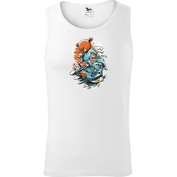 Snowboard medvěd - Tílko pánské Core - 2XL ( Bílá )