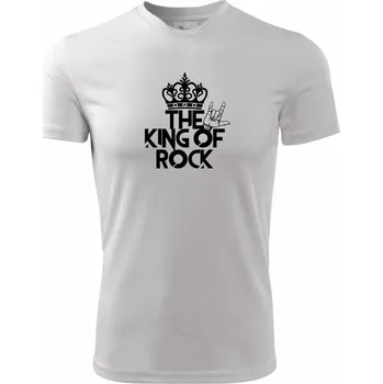 Chlapecké oblečení King of rock - Dětské triko sportovní (dresovina) - 158 cm/12 let ( Bílá )