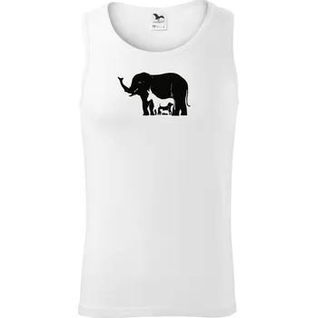 Slon, pes, kočka - Tílko pánské Core - XL ( Bílá )