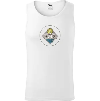 Indiánské teepee - Tílko pánské Core - XL ( Bílá )