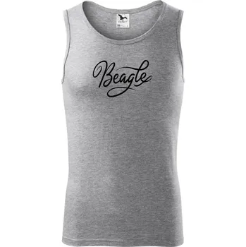 Pánské termoprádlo Beagle - nápis okrasný - Tílko pánské Core - XL ( Tmavě šedý melír )