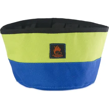 Miska pro psa Firedog Cestovní miska 2,0 L modrá / neónovozelená