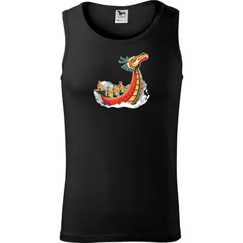 Dračí lodě při závodě - Tílko pánské Core - 2XL ( Černá )