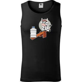 Pánské termoprádlo Kravka na houpačce - Tílko pánské Core - S ( Černá )