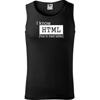 Pánské termoprádlo HTML - Tílko pánské Core - S ( Černá )