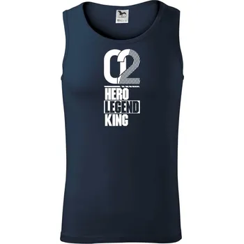 Hero, Legend, King x Queen 2002 - Tílko pánské Core - XL ( Námořní modrá (velmi tmavá - téměř černá) )