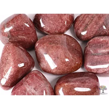 Magieprirody.cz Tromlovaný kámen Křemen Jahodový Jumbo XL velikost 70 - 110 mm - Brazílie #238 Množství: 1ks