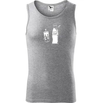 Smutná cukřenka - Tílko pánské Core - S ( Tmavě šedý melír )