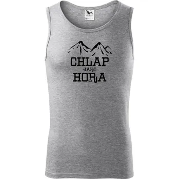 Pánské termoprádlo Chlap jako hora - Tílko pánské Core - S ( Tmavě šedý melír )