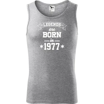 Legends are born in 1977 - Tílko pánské Core - S ( Tmavě šedý melír )