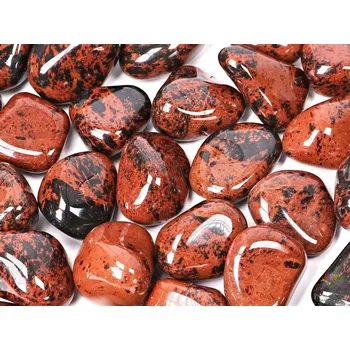 Magieprirody.cz Tromlovaný kámen Obsidián moka XXL velikost 35 - 50 mm - USA #172 Množství: 500g