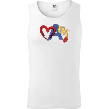 Srdce maluju - Tílko pánské Core - M ( Bílá )